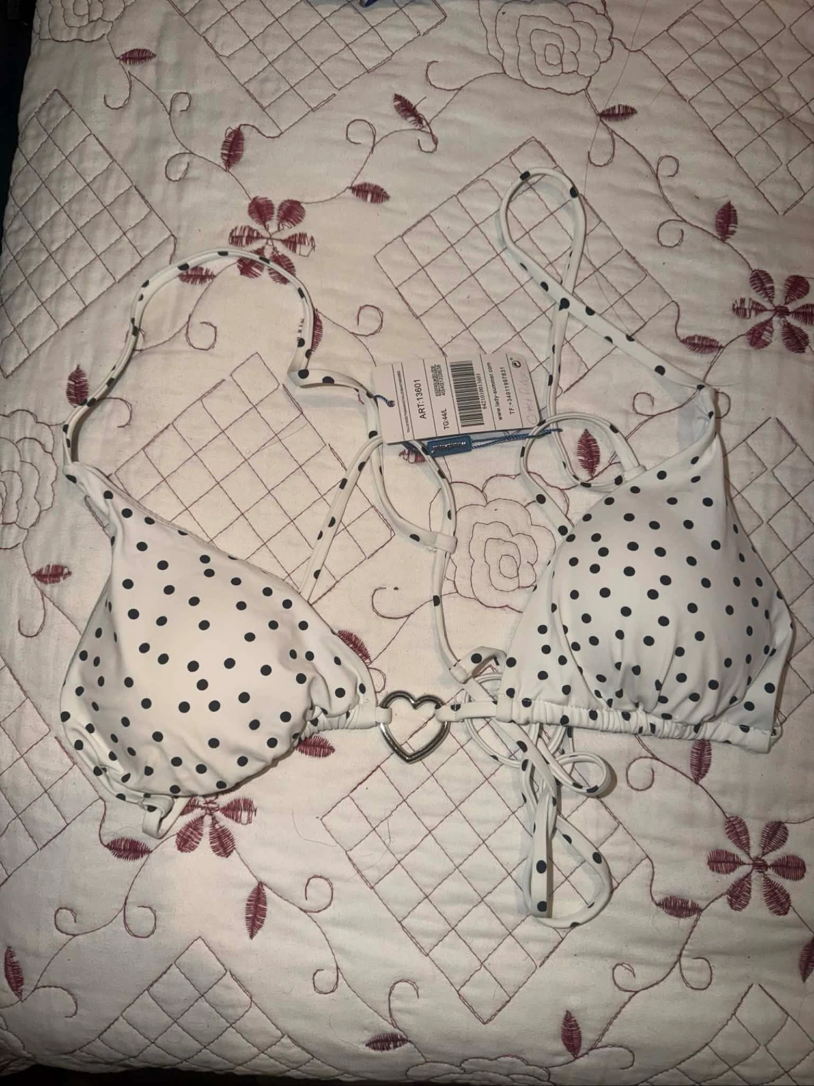 Soutien de bikini de bolitas – photo 3